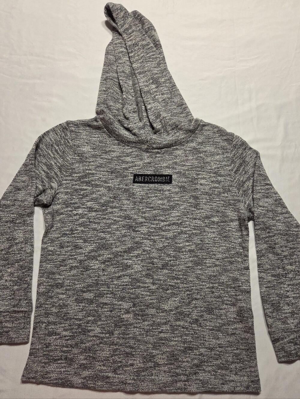 Abercrombie & Fitch Kids Heather Gray Hooded Sweater
